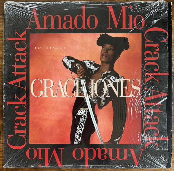 GRACE JONES -  Amado Mio / Crack Attack 12" LP Vinyl - Used