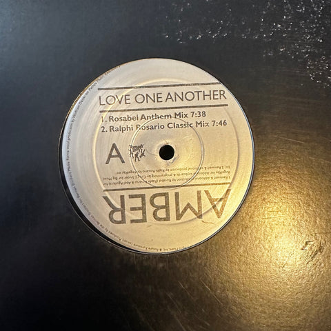 AMBER -- LOVE ONE ANOTHER --  12" Remix LP Vinyl - Used
