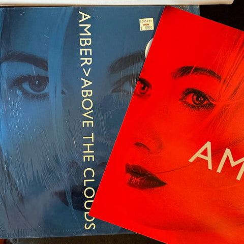 Amber -- Above The Clouds 12" Vinyl + BONUS Album poster Flat cover art - Used