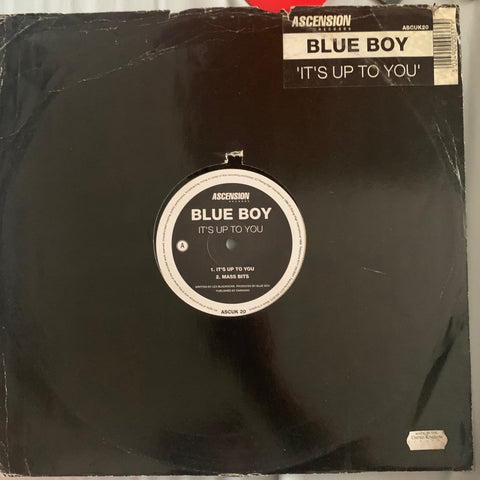 BLUE BOY - It's Up To You UK 12" Used 1996 LP Vinyl