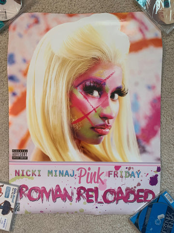 Nicki Minaj - Pink Friday Roman Reloaded double sided promo poster