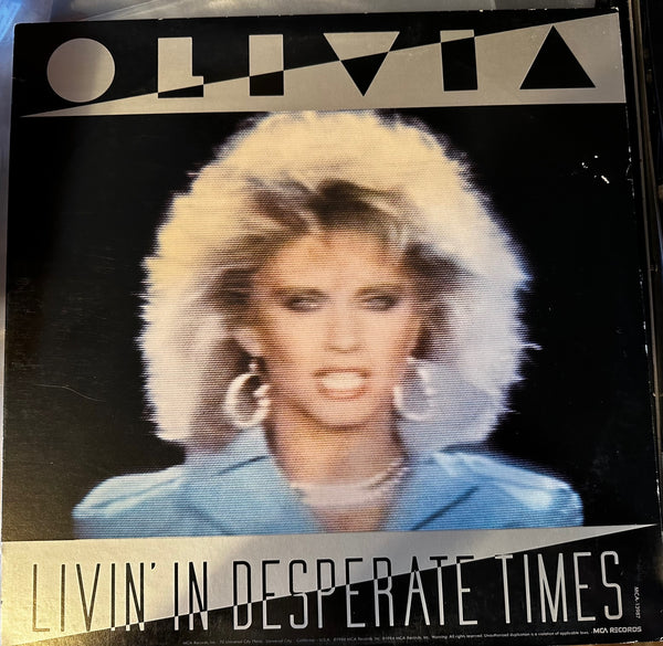 Olivia Newton-John - Livin' In Desperate Times / Twist Of Fate 12" Remix LP Vinyl