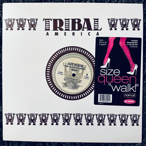 Size Queen ft: Paul Alexander -- Walk! 12" LP Vinyl - Used