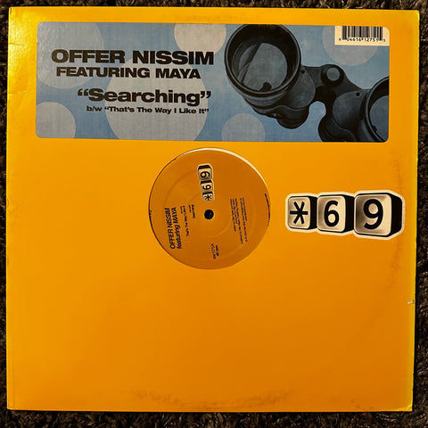 Offer Nissim ft: Maya - Searching / That's The Way I Like It 12" LP Vinyl - Used