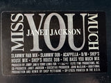 Janet Jackson -- Miss You Much (PROMO) 12" Single LP Vinyl - Used