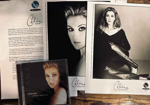 Celine Dion - Let's Talk About Love CD + Promo Press Kit , 2 photos + CD - New