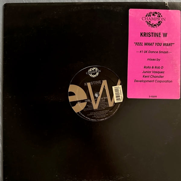 Kristine W -- Feel What You Want (12" Single) LP Vinyl - Used