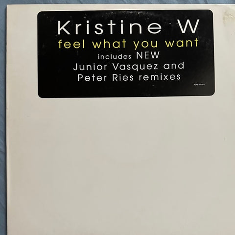 Kristine W -- Feel What You Want (Promo Mixes) 12' Single LP vinyl - Used