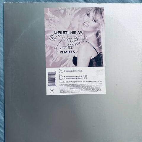 Kristine W --The Wonder Of It All 12" single (Pt.2 Mixes) LP Vinyl - Used