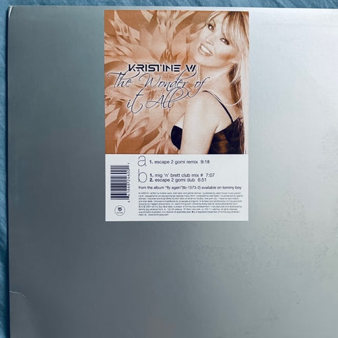 Kristine W --The Wonder Of It All 12" single (Pt.1 Mixes) LP Vinyl - Used