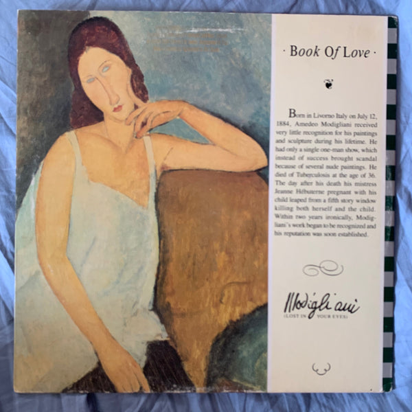 BOOK OF LOVE - Modigliani (Lost In Your Eyes) 12" remix LP VINYL - 1987 Used