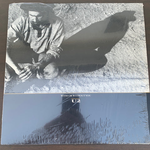 U2 - With Or Without You 12" LP VINYL _ used like new