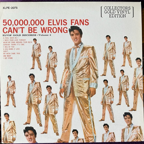 Elvis Presley - 50,000,000 Fans can't be wrong (GOLD VINYL) LP -- Used