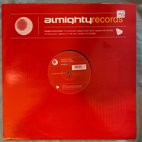 Almighty ft: Bianca - Hypnotic Tango / It's Our Life  12" LP Vinyl - Used