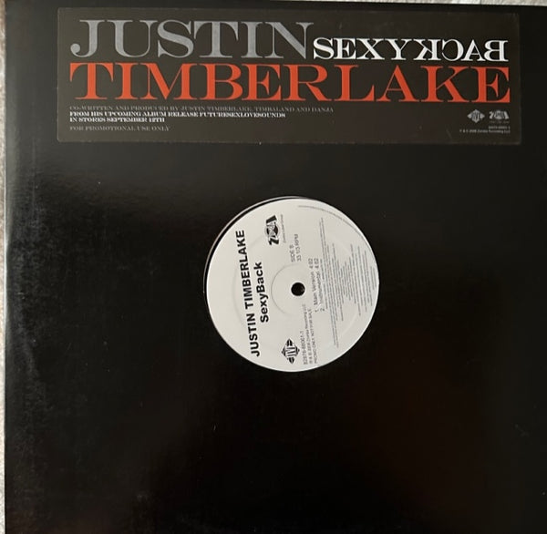 Justin Timberlake - Sexyback (Promo) 12" LP Vinyl - Used