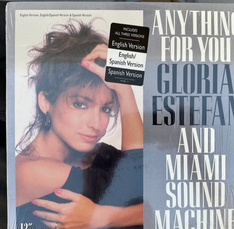 Gloria Estefan & The Miami Sound Machine - Anything For You 12" Single Vinyl - Used