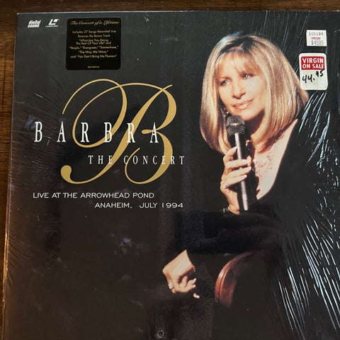 Barbra Streisand - THE CONCERT Laserdisc Film - Used