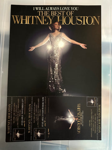 Whitney Houston - THE BEST OF (Promotional poster flat) Official