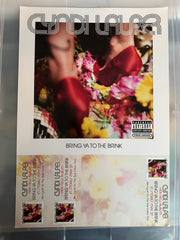 Cyndi Lauper Bring Ya to the Brink ポスター Cyndi Lauper official promotional poster flat 12x7 Bring Ya