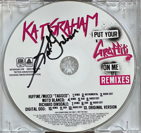 Kat Graham - signed Promo CD single "Put Your Graffiti On Me" REMIXES