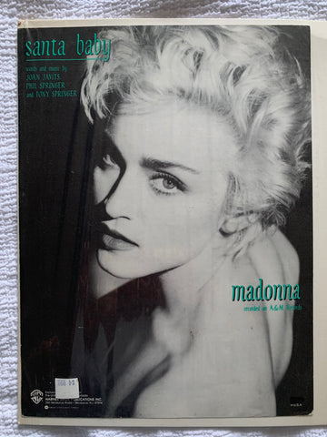 Madonna - Sheet Music "SANTA BABY"