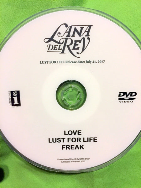 LANA DEL REY - DVD music videos: LUST FOR LIFE, LOVE, FREAK