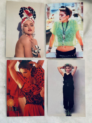 Madonna - Set of 4 Postcards 1984-87
