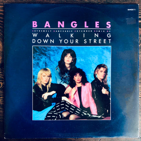 Bangles ‎- Walking Down Your Street "Remix"  Single - USED 12" LP Vinyl