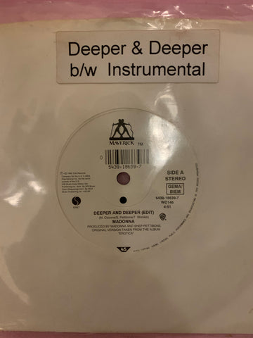 Madonna - Deeper and Deeper 7" 45 record vinyl