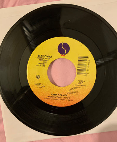 Madonna - Hanky Panky / More 7" vinyl 45 record