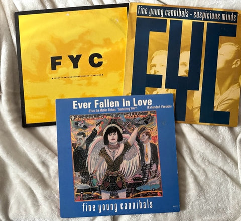 Fine Young Cannibals / FYC  - Lot of 3 original 12" single LP Vinyl - Used