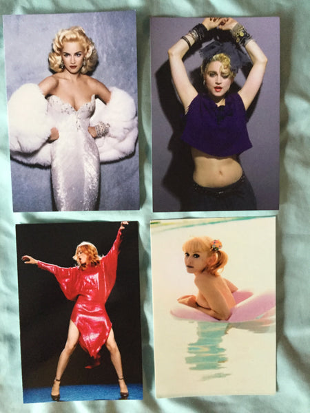 Madonna set of 4 iconic postcards