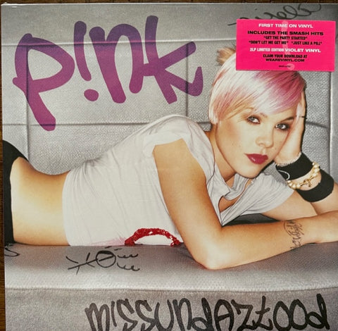 P!NK - Missundaztood (2LP Limited Edition VILOET Colored vinyl) New (USA ORDERS ONLY)