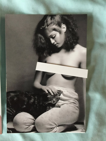 Madonna - 1979 Nude / cat post card