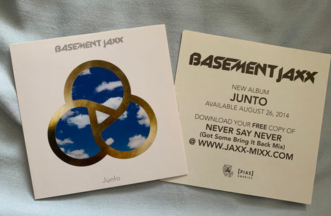 Basement Jaxx - 2 JUNTO promotional stickers