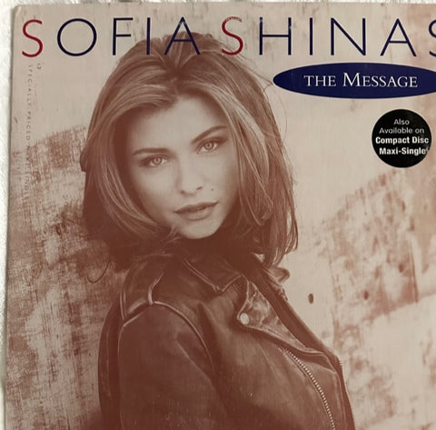 Sofia Shinas - The Message / Let's Go All The Way   12" Single LP Vinyl - Used