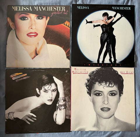 Melissa Manchester - set of 4 original LP vinyl records - Used