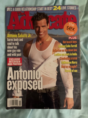 Antonio Sabato Jr. -  Advocate Gay Magazine 2004
