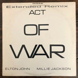 Elton John / Millie Jackson ‎- Act Of War1 2" - LP Vinyl - Used