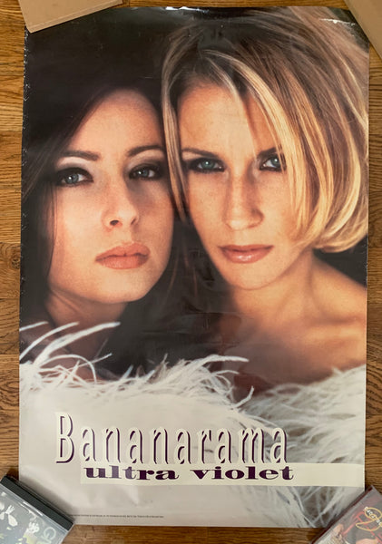 Bananarama - ULTRA VIOLET promo 90's poster - used
