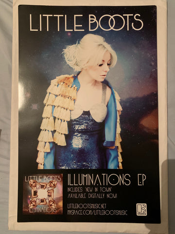 Little Boots - Promo poster 11x17 Illuminations debut album - New