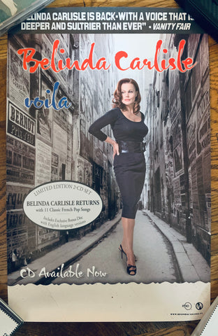 Belinda Carlisle - VOILA official promotional poster (creases)