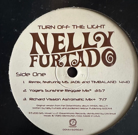 Nelly Furtado - Turn Off The Lights/ I'm Like A Bird 12" single - LP Vinyl - Used