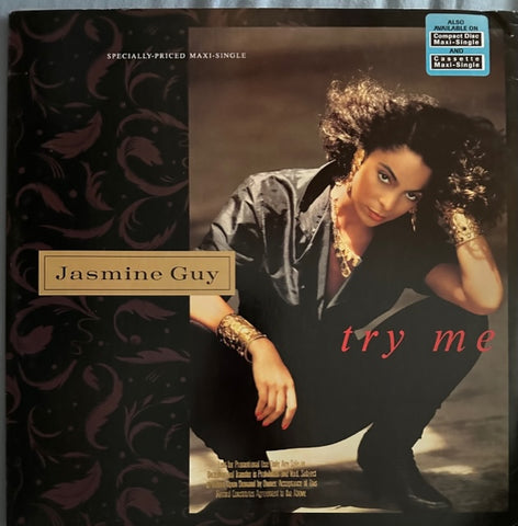 Jasmine Guy - TRY ME   12" single  remix LP Vinyl - Used