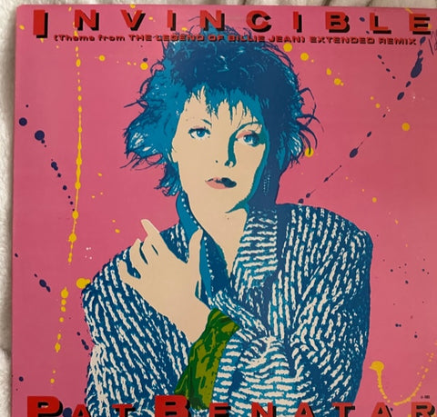 Pat Benatar - INVINCIBLE  12" Single LP vinyl (in cellophane)   - Used