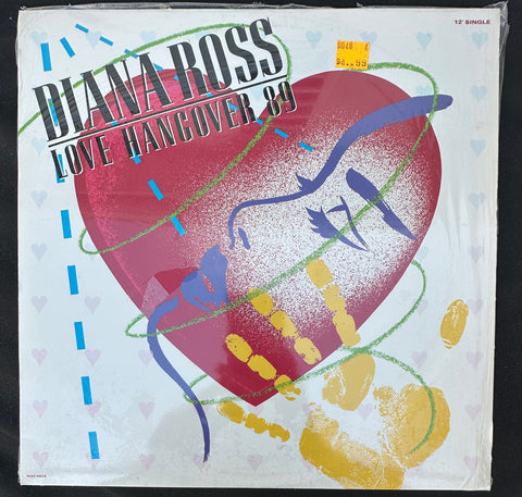 Diana Ross -- LOVE HANGOVER '89 (in cellophane)  12" Single LP Vinyl - Used