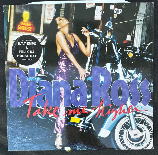 Diana Ross -- TAKE ME HIGHER (UK)  12" Single LP Vinyl - Used