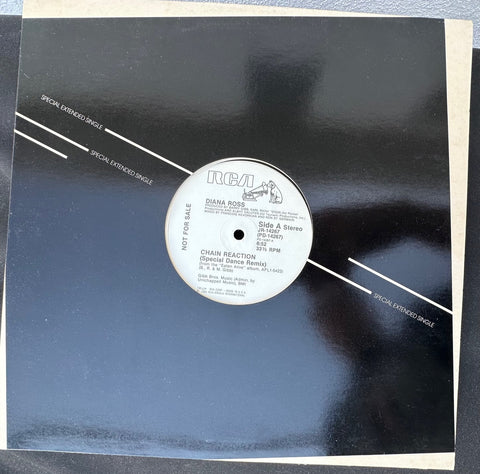 Diana Ross -- CHAIN REACTION  (PROMO) 12" Single LP Vinyl - Used