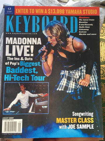 Madonna - Keyboard Magazine 2002