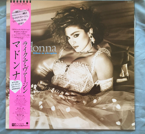 Madonna - Like A Virgin JAPAN LP Vinyl - W/ OBI strip